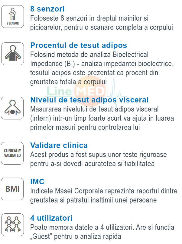 caracteristici-analizor-corporal-OMRON-BF508-cu-determinarea-compozitiei-corporale